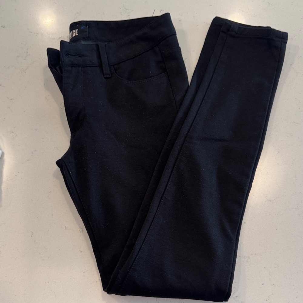 PAIGE Jet Black Trousers